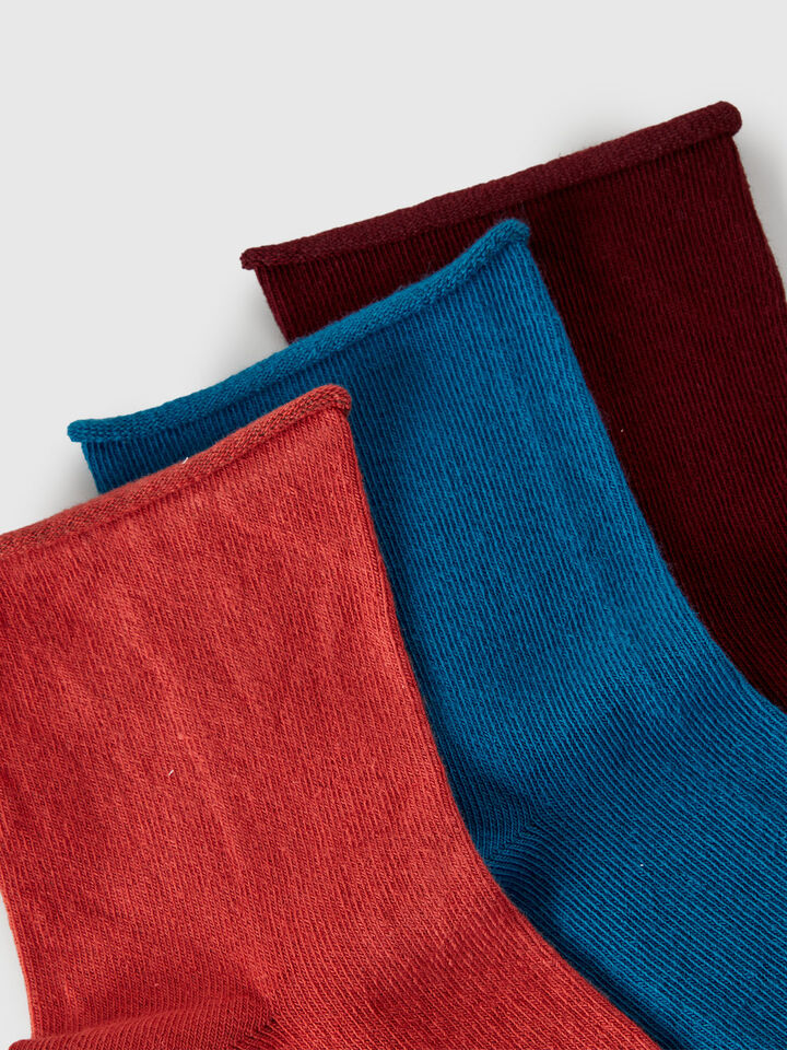 KNITTED SOCKS 3 PAIR Damen image number 2